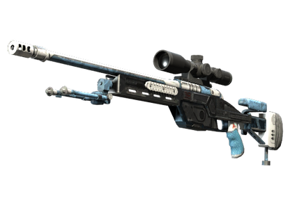 SSG 08 | Ghost Crusader (Minimal Wear) with 1x Sticker | Stone Scales